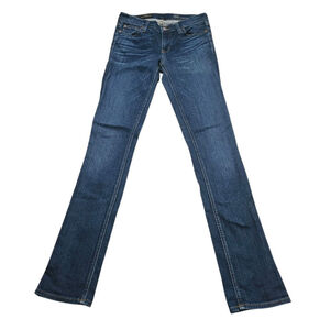 J.Crew Matchstick 26 Regular Mid Rise Dark Wash Blue Skinny Denim Jeans